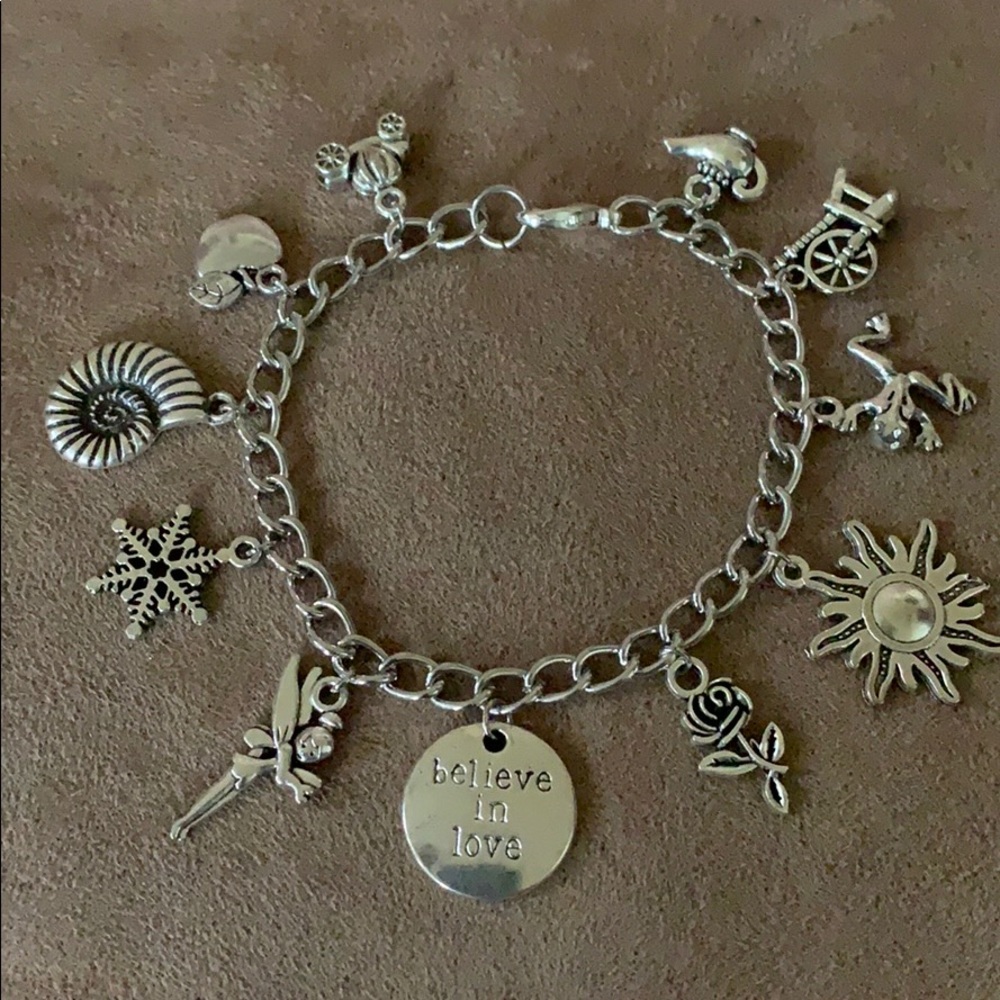 Princesses Themed Artisan Charm Bracelet
